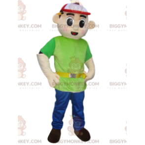 Construction Manager BIGGYMONKEY™ Mascot Costume with Cap –