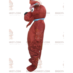 Μασκότ BIGGYMONKEY™ Καφέ σκύλος με τεράστιο χαμόγελο -