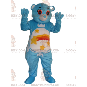 BIGGYMONKEY™ μασκότ στολή μπλε αρκούδα με ένα πεφταστέρι στην