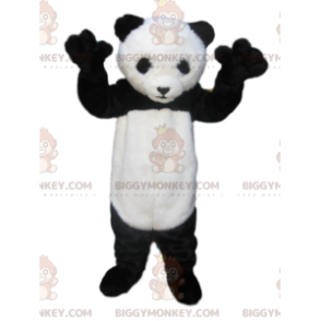 BIGGYMONKEY™ mascot costume of black and white panda with a