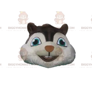 Eichhörnchen BIGGYMONKEY™ Maskottchenkostüm mit blauem T-Shirt