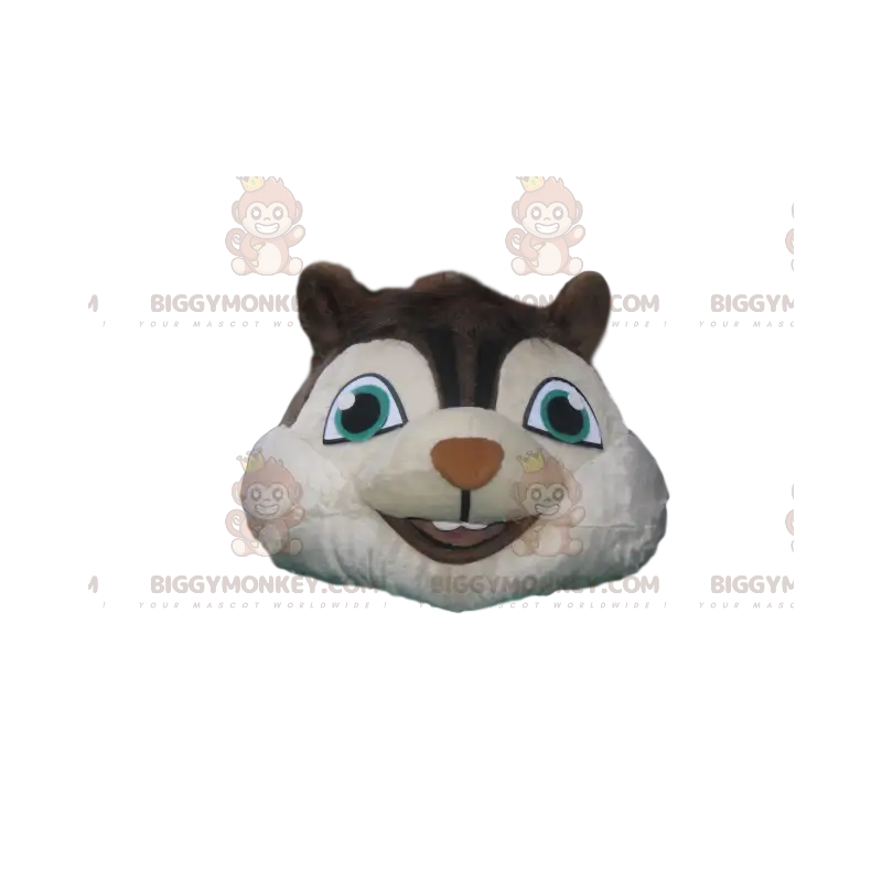 Eichhörnchen BIGGYMONKEY™ Maskottchenkostüm mit blauem T-Shirt Eichhörnchen BIGGYMONKEY™ Maskottchenkostüm mit blauem T-Shirt