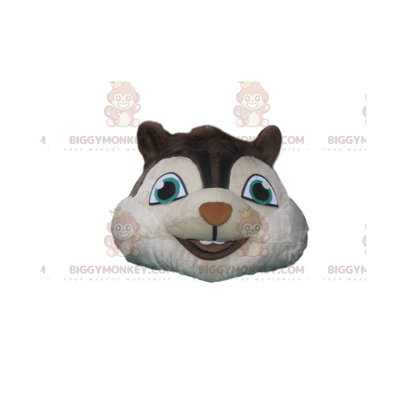  Squirrel BIGGYMONKEY™ maskottiasu sinisellä T-paidalla - Orava-maskotit - BIGGYMONKEY_014331 - BiggyMonkey.com