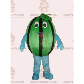 Costume de mascotte BIGGYMONKEY™ de pastèque verte et noire