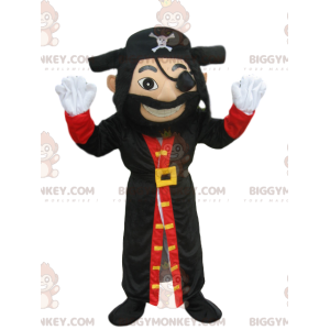 Costume de mascotte BIGGYMONKEY™ de pirate avec un grand