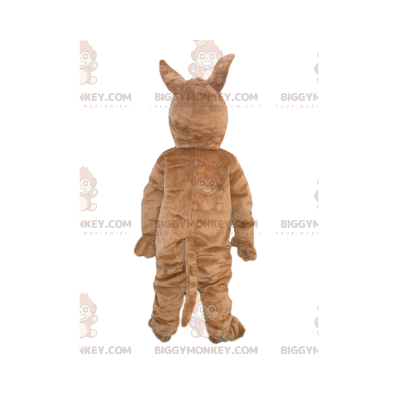 Costume da mascotte cane marrone con muso lungo BIGGYMONKEY™ - Costume da mascotte cane marrone con muso lungo BIGGYMONKEY™ -
