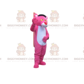 BIGGYMONKEY™ Mascot Costume Pink Panther with Big Red Nose - Lion mascots - BIGGYMONKEY_014338 - BiggyMonkey.com