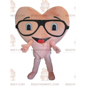 Costume de mascotte BIGGYMONKEY™ de cœur rose géant -