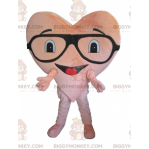 Jätte rosa hjärta BIGGYMONKEY™ maskotdräkt - BiggyMonkey maskot