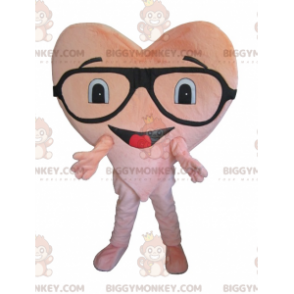 Riesiges rosa Herz BIGGYMONKEY™ Maskottchen-Kostüm -