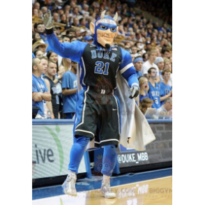 Superhelte Sportsmand BIGGYMONKEY™ maskotkostume med horn -