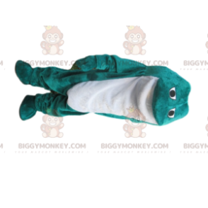 Blau-weißer Samtfrosch BIGGYMONKEY™ Maskottchen-Kostüm -