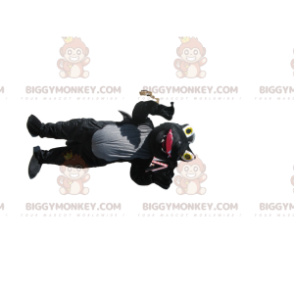 Kostým maskota BIGGYMONKEY™ Černý a šedý drak s křídly - Dračí maskot - BIGGYMONKEY_014342 - BiggyMonkey.com