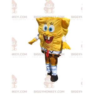 BIGGYMONKEY™ maskotdräkt av Spongebob, den gladaste svampen - Maskoter kända människor - BIGGYMONKEY_014343 - BiggyMonkey.com