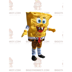 BIGGYMONKEY™ mascot costume of Spongebob, the happiest sponge –