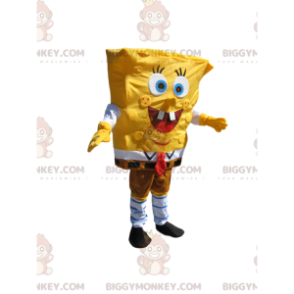 BIGGYMONKEY™ maskotdräkt av Spongebob, den gladaste svampen - Maskoter kända människor - BIGGYMONKEY_014343 - BiggyMonkey.com