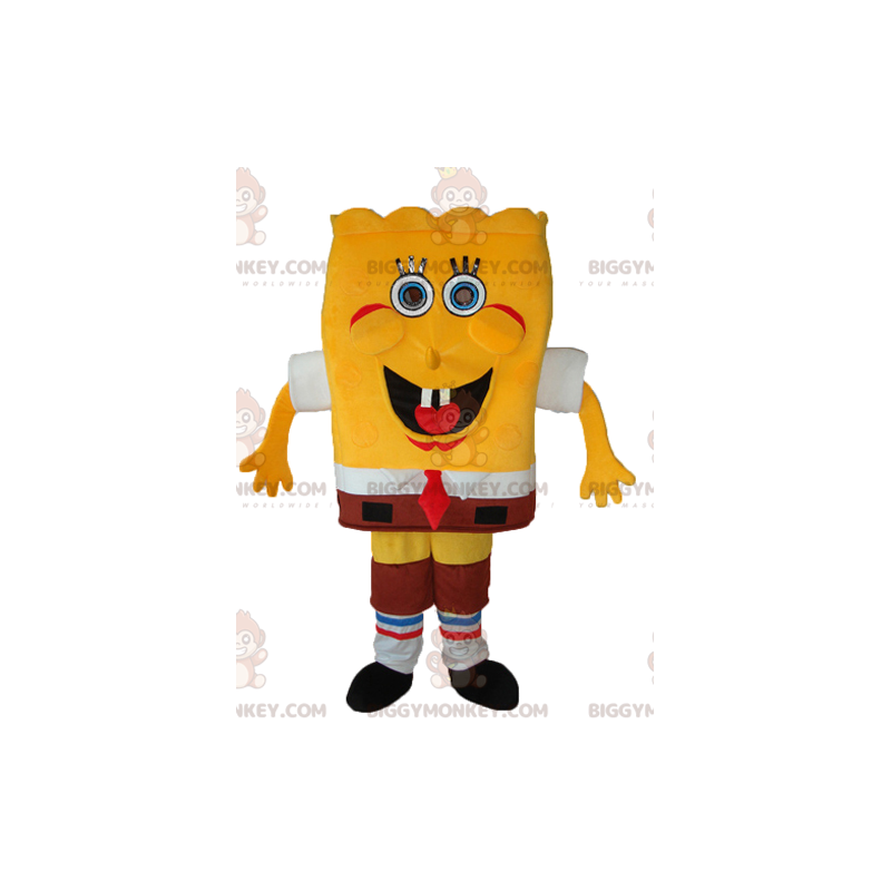 Kostým BIGGYMONKEY™ Mascot SpongeBob, veselá žlutá houba – Kostým BIGGYMONKEY™ Mascot SpongeBob, veselá žlutá houba –