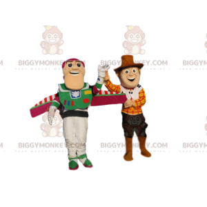 Toy Story Buzz Lightyear e Woodie BIGGYMONKEY™ Mascot Costume