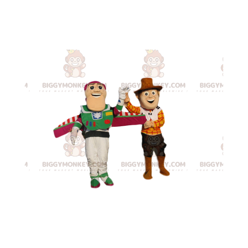 Toy Story Buzz Lightyear e Woodie BIGGYMONKEY™ Mascot Costume