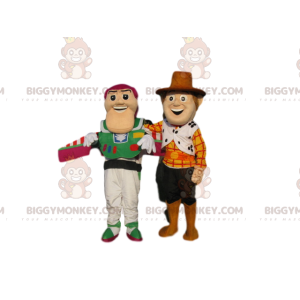 Toy Story Buzz Lightyear e Woodie BIGGYMONKEY™ Mascot Costume