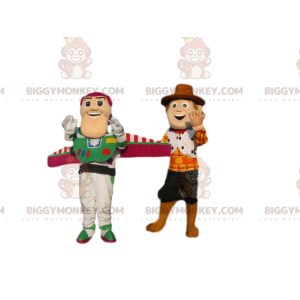 Toy Story Buzz Lightyear e Woodie BIGGYMONKEY™ Mascot Costume