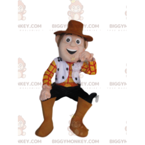 BIGGYMONKEY™ costume mascotte di Woody, il fantastico cowboy di