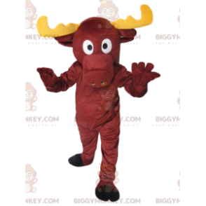 BIGGYMONKEY™ Maskottchen-Kostüm Leuchtendes braunes Reh mit