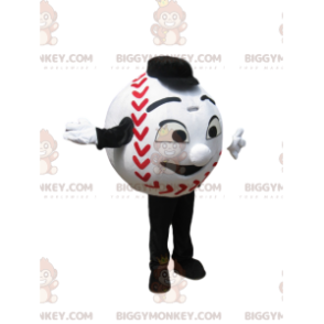 Kostým maskota Big Smile White Baseball BIGGYMONKEY™ –