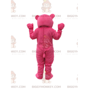 BIGGYMONKEY™ Maskottchenkostüm fuchsiafarbener Pflegebären mit