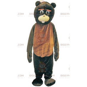 Legrační kostým maskota obřího hnědého a černého medvěda BIGGYMONKEY™ - Maskot medvěda - BIGGYMONKEY_01744 - BiggyMonkey.com