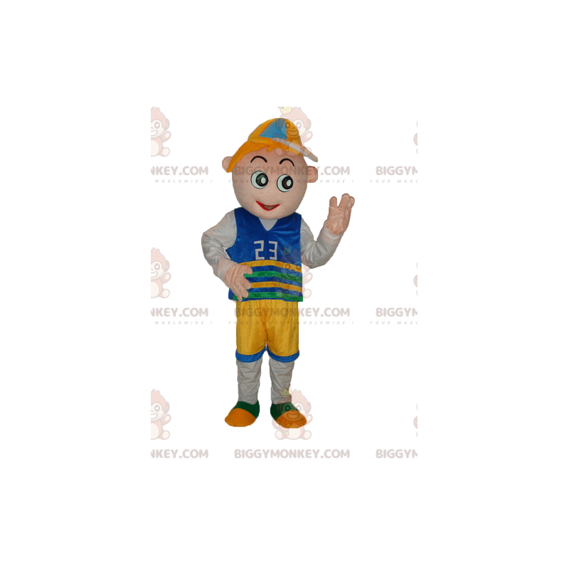 Costume da mascotte BIGGYMONKEY™ da ragazzino con costume da Costume da mascotte BIGGYMONKEY™ da ragazzino con costume da