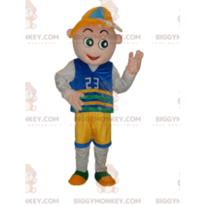 Liten pojke BIGGYMONKEY™ maskotdräkt med supporteroutfit - Pojkar och flickor maskot - BIGGYMONKEY_014365 - BiggyMonkey.com
