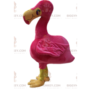 Kostým maskota Flaminga BIGGYMONKEY™ s pěkně modrýma očima –