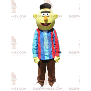 BIGGYMONKEY™ maskottiasu Erittäin hauska keltainen mies värikkäällä asulla - Miesten maskotit - BiggyMonkey.com