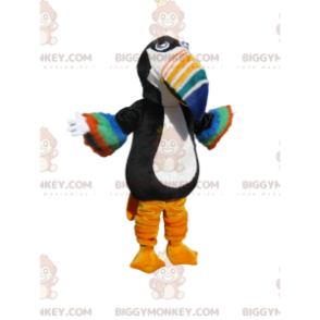 BIGGYMONKEY™ maskottiasu mustavalkoisesta tukaanista