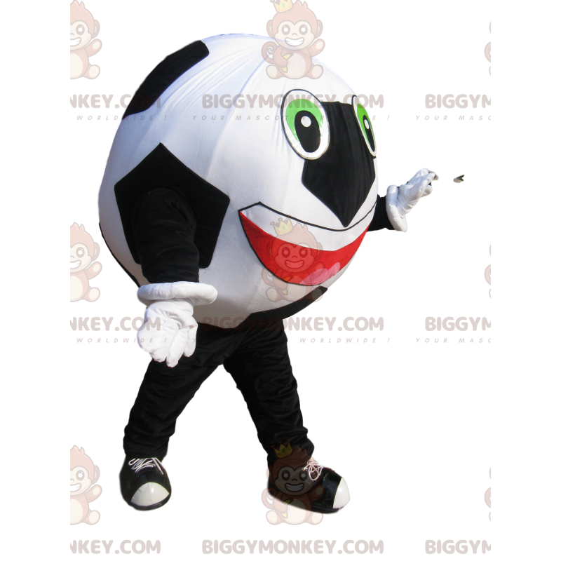 Molto entusiasta del costume della mascotte del pallone da Molto entusiasta del costume della mascotte del pallone da