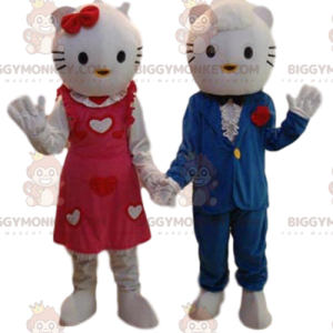 Duo de Costume de mascotte BIGGYMONKEY™ de Hello Kitty et son