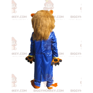 BIGGYMONKEY™ Μασκότ Κοστούμι Fierce Lion με Μαύρα Κέρατα - Μασκότ λιονταριών - BIGGYMONKEY_014385 - BiggyMonkey.com