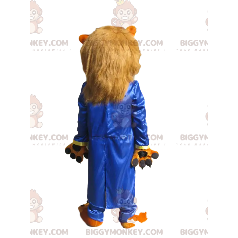 Kostým maskota BIGGYMONKEY™ Divoký lev s černými rohy – Kostým maskota BIGGYMONKEY™ Divoký lev s černými rohy –