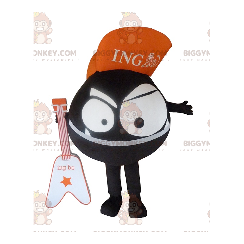 Costume de mascotte BIGGYMONKEY™ de petit monstre noir - Costume de mascotte BIGGYMONKEY™ de petit monstre noir -