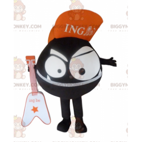 Kleines schwarzes Monster BIGGYMONKEY™ Maskottchenkostüm -