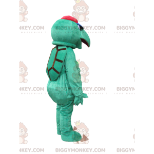Kostým maskota zelené želvy BIGGYMONKEY™ se špičatým čenichem a