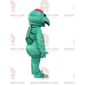 Στολή μασκότ Green Turtle BIGGYMONKEY™ με μυτερό ρύγχος και καπέλο - Μασκότ χελωνών - BIGGYMONKEY_014392 - BiggyMonkey.com