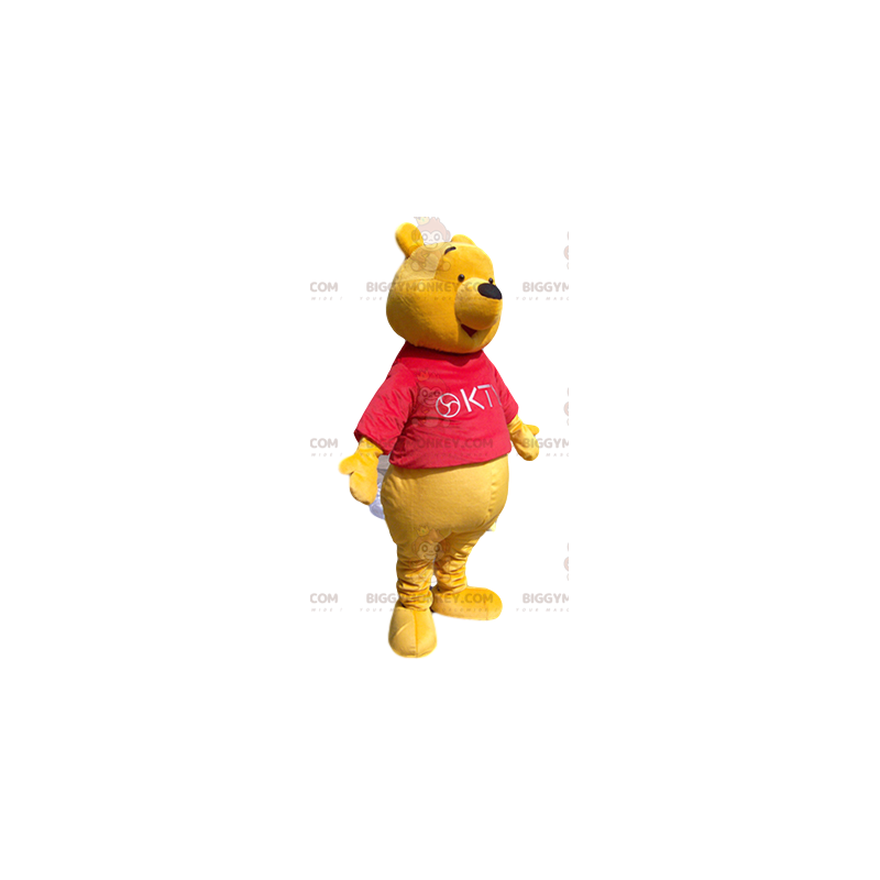 Winnie The Pooh BIGGYMONKEY™ Mascot Costume With Red Jersey -