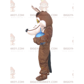 Kostým maskota Coyote BIGGYMONKEY™, z kresleného filmu Beep Beep a Coyote - Maskoti slavní lidé - BiggyMonkey.com