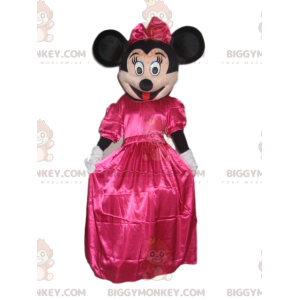Minnie Mouse BIGGYMONKEY™ maskotdräkt med fuchsia satinklänning