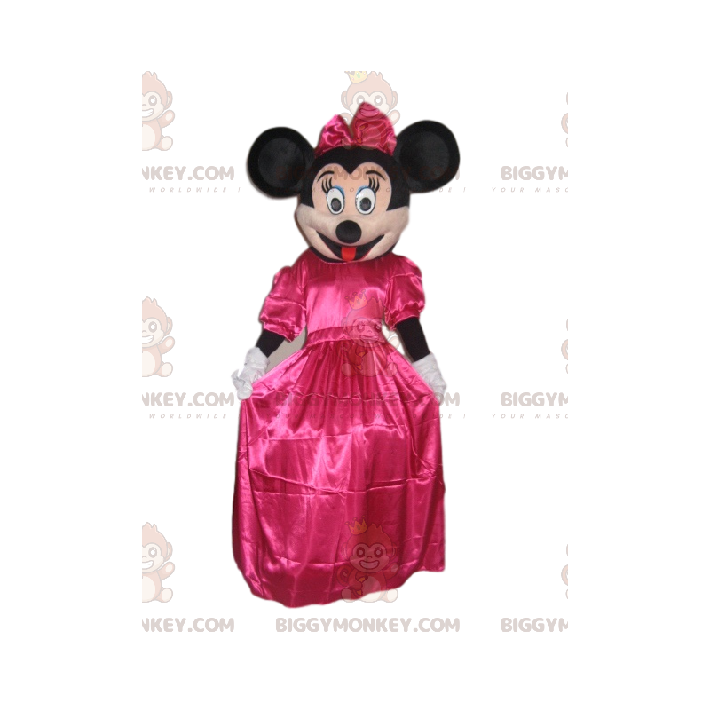 Minnie Mouse BIGGYMONKEY™ Mascot Costume with Fuchsia Satin