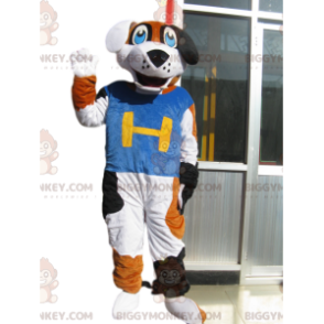 Disfraz de mascota BIGGYMONKEY™ de ratón gris con gorro y bufanda navideños - Mascota del ratón - BiggyMonkey.com