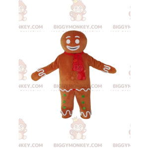 Costume de mascotte BIGGYMONKEY™ de bonhomme pain d'épice avec