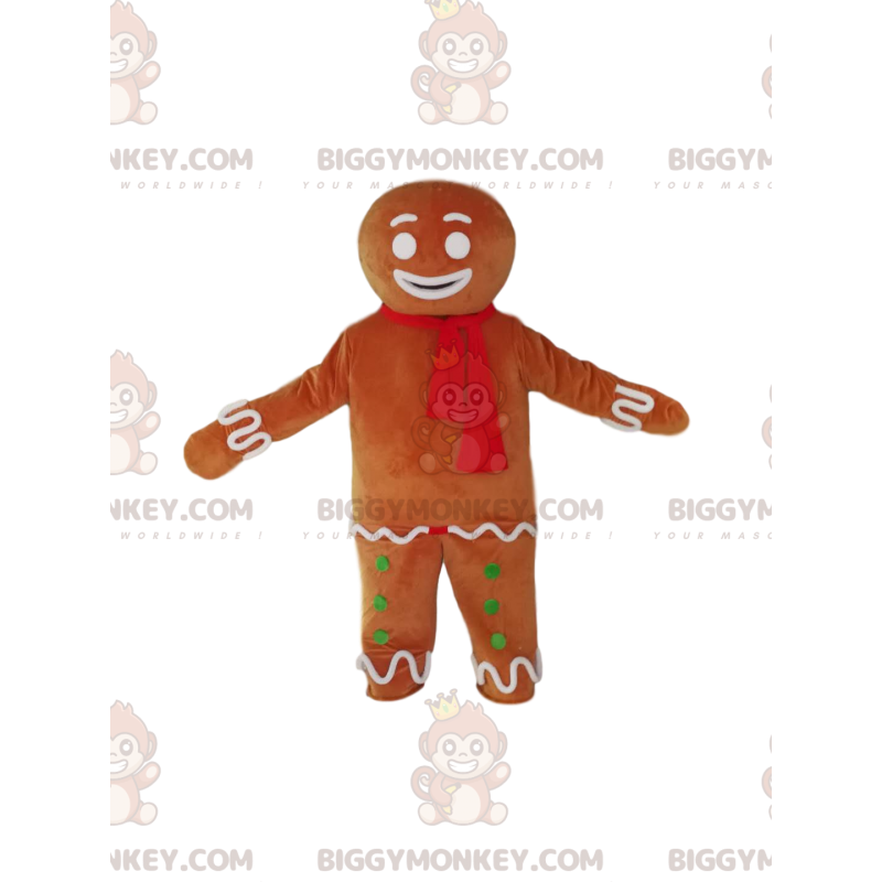 Costume de mascotte BIGGYMONKEY™ de bonhomme pain d'épice avec